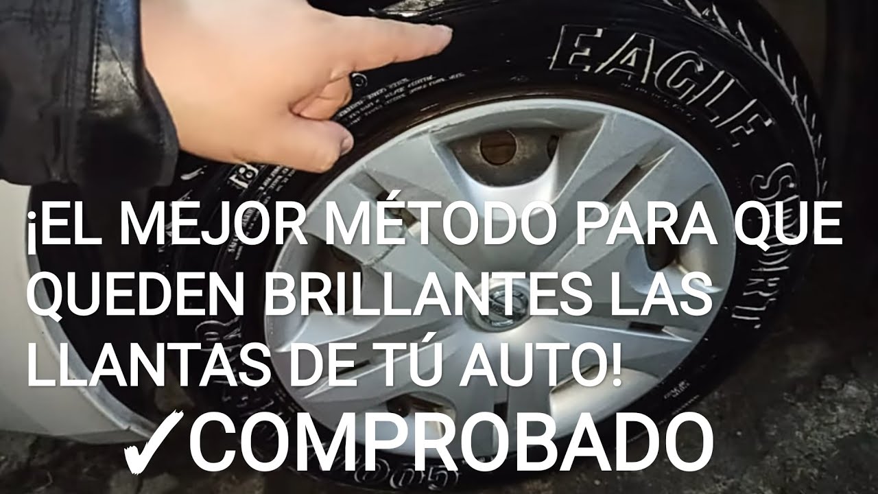 ¿Cómo ABRILLANTAR LAS LLANTAS DEL AUTO? | ¡El mejor método casero!