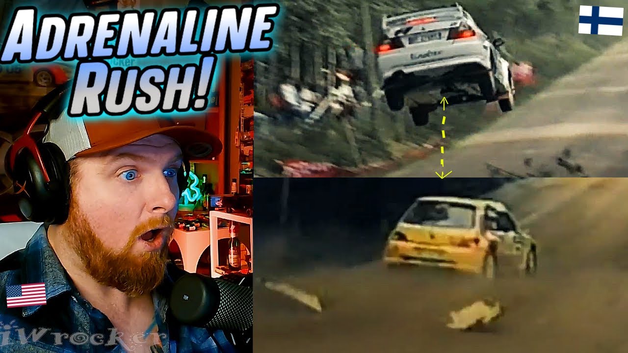 Реакция болельщика NASCAR на ралли WRC Finland 2000: ЧИСТЫЙ ЗВУК и прыжки!