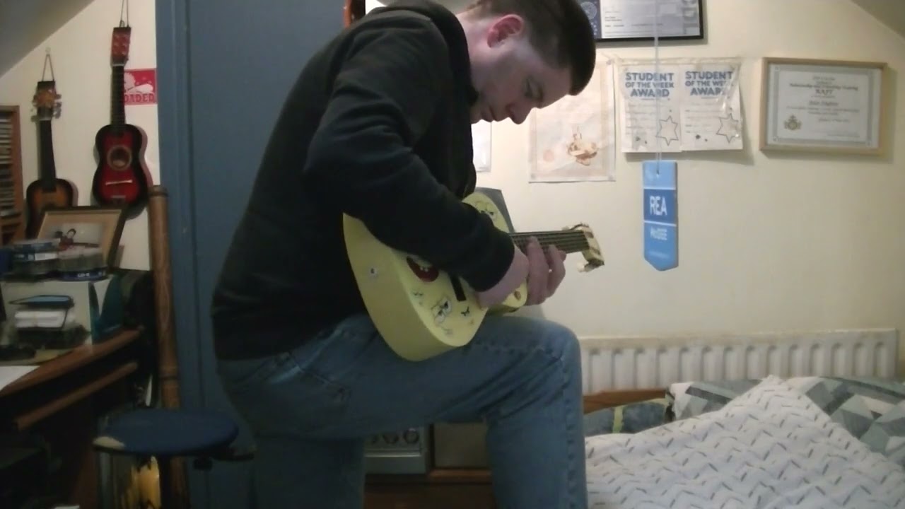 SpongeBob Squarepants SBJGOFT Child's Guitar Restored