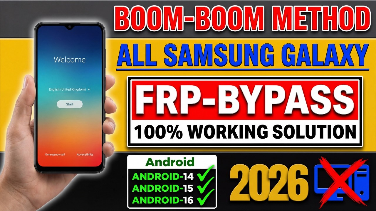 New Samsung FRP Bypass 2026 Android 14/15/16 Latest Update | All Security Patches Working✅