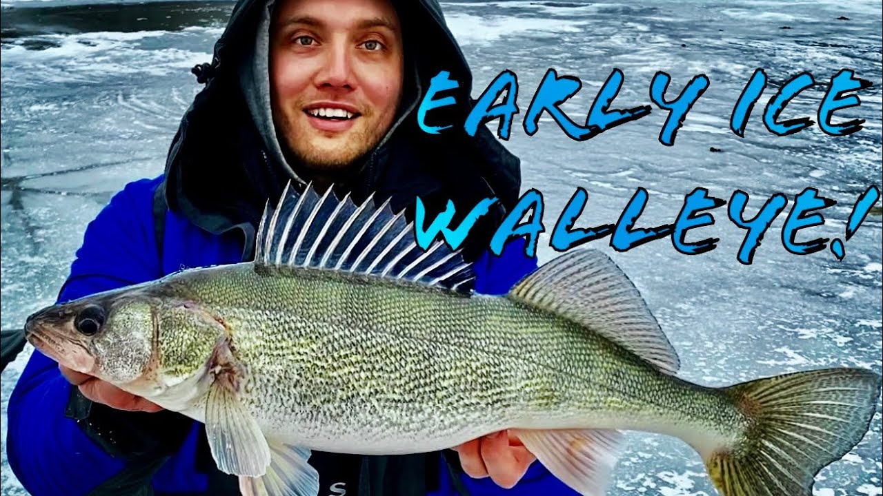 EARLY ICE WALLEYE and CRAPPIE, Southern Iowa Ice Fishing!