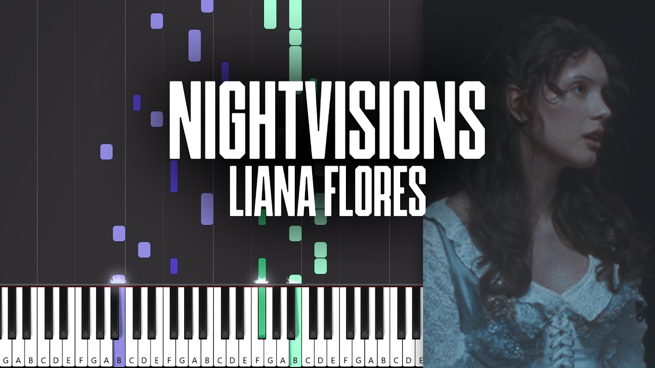 Nightvisions - Liana Flores - Piano Tutorial + MIDI