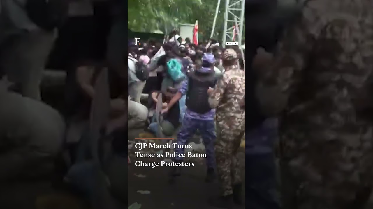 CJP March Turns Tense as Police Baton Charge Protesters | Firstpost News | N18G