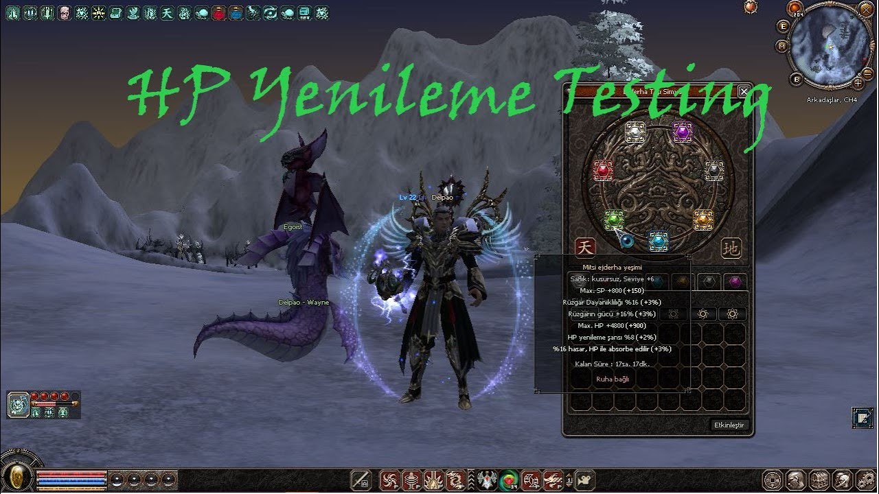 HP Yenileme Testing! Balathor - Aura - Sunak - Oto Farmcıların Dikkatine!!!!