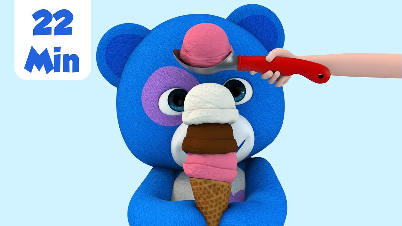 I Love Ice Cream + More | Kids Compilation on Blue Bagoo - English Kids Songs & Nursery Rhymes