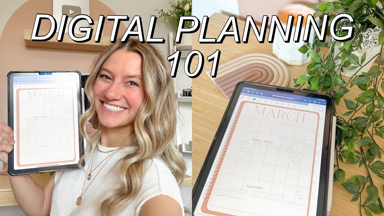 DIGITAL PLANNING FOR BEGINNERS (on iPad, iPhone, or MacBook!) *FREE 2023 PLANNER*