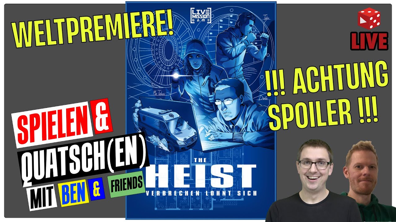 The Heist - LIVE - ACHTUNG SPOILER!!! - Innovatives Spiel von den Adlerstein Machern