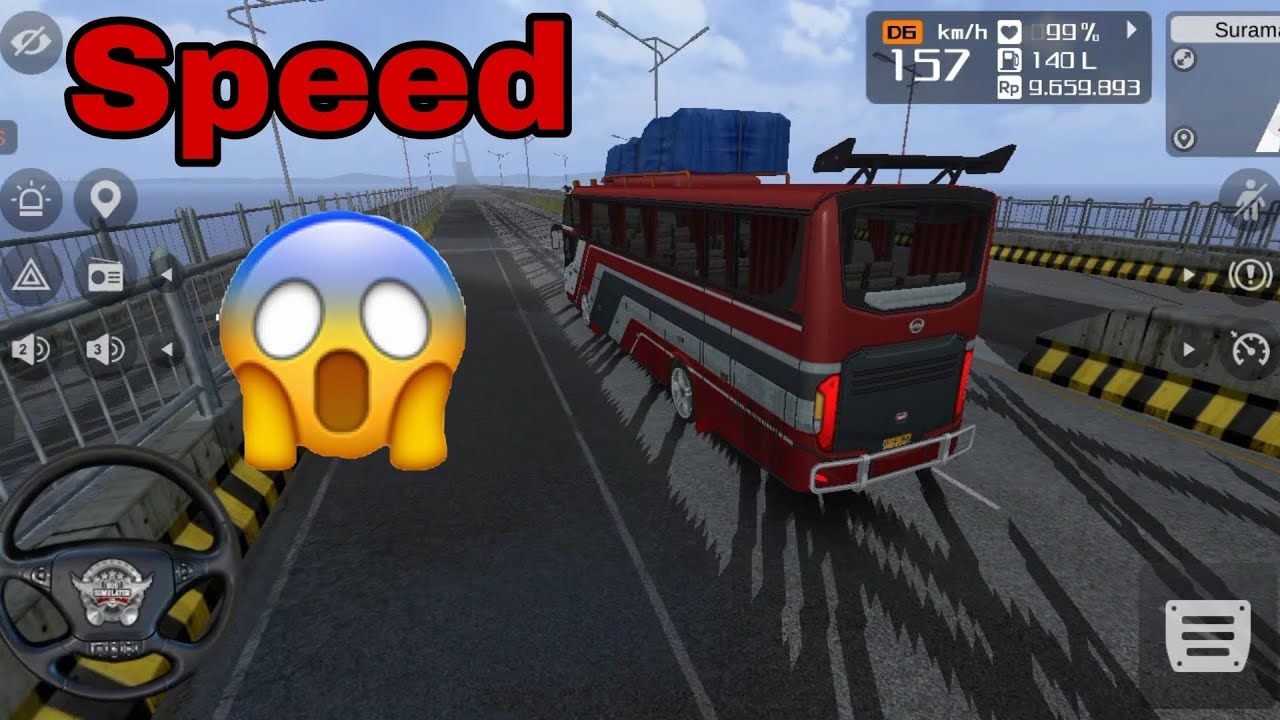 Bus Simulator में तेज बारिश 🌧️ | Realistic Driving