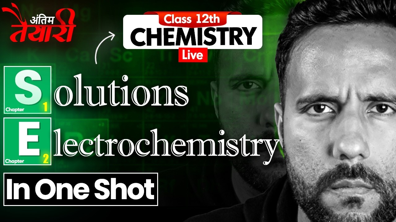 Class 12th Chemistry Complete Revision Day 1⚡ | Concept + Questions | Ashu Sir