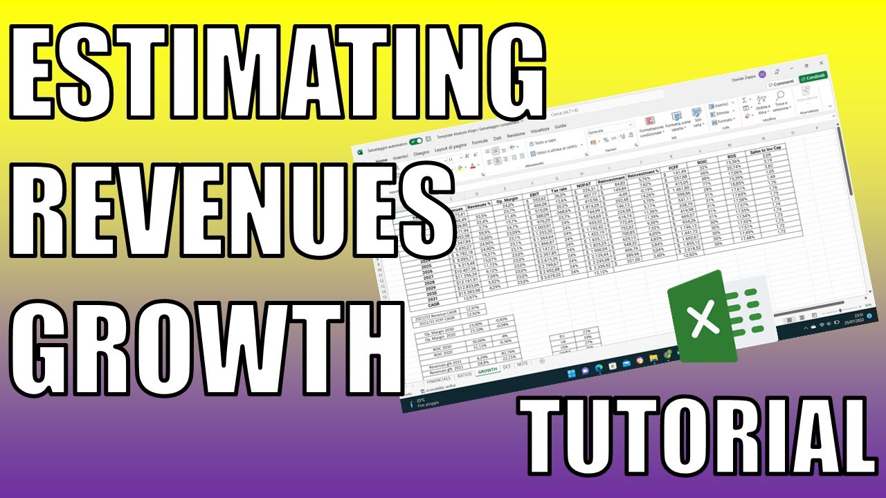 Estimating Revenues Growth &ndash; Excel Tutorial for DCF Analysis