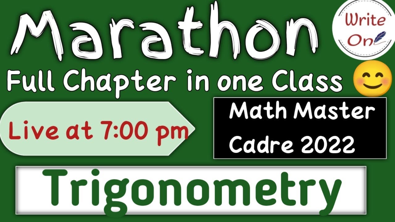 Trigonometery for Math Master Cadre 2022 | Marathon | Full Chapter |Master Cadre| Full Course