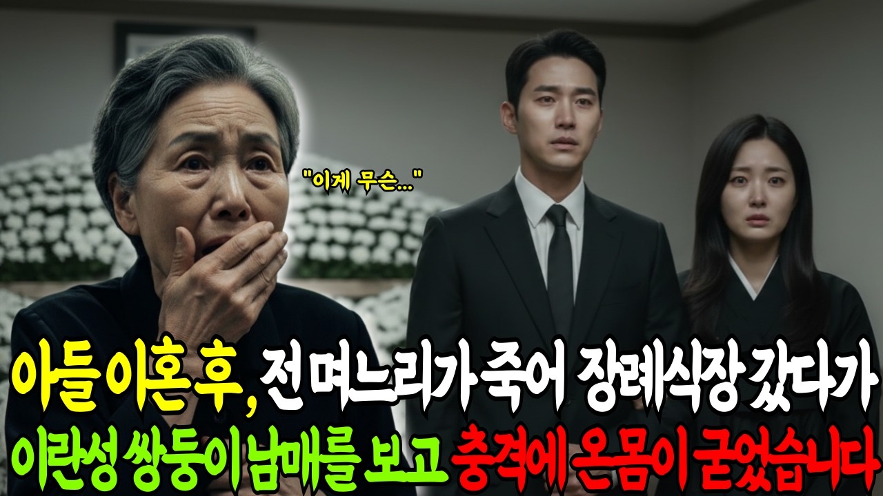아들이 이혼 20년 후, 전 며느리가 죽었다는 소식에 장례식장을 갔는데 상주로 서 있는 쌍둥이 남매를 보고 주저 앉았습니다 | 노후사연 | 인생사연 | 감동사연 | 오디오북 |