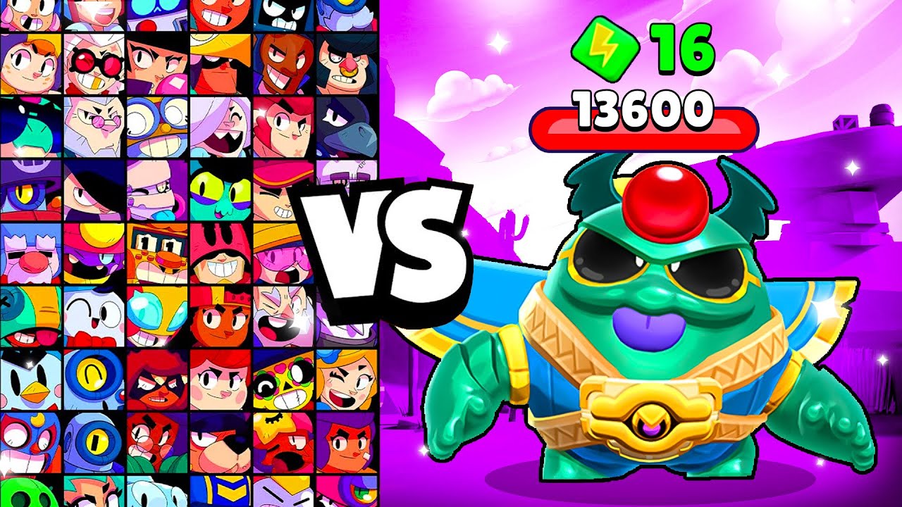 СКАРАБЕЙ СКВИАК против ВСЕХ БРАВЛЕРОВ! С 16 бонусами! | Brawl Stars
