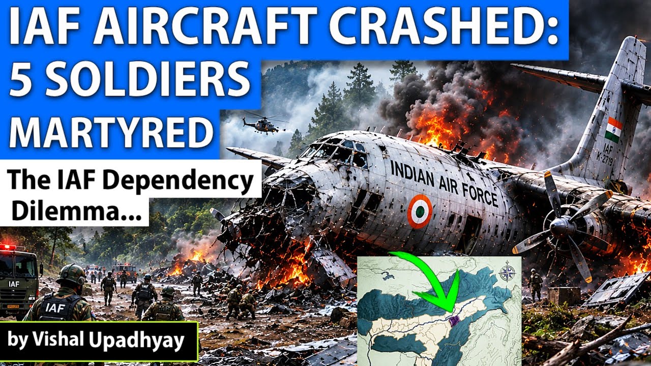 INDIAN Air Force AN-32 Crash Shock! || 5 Air Force Personnel Dead in Assam || by Vishal Upadhyay