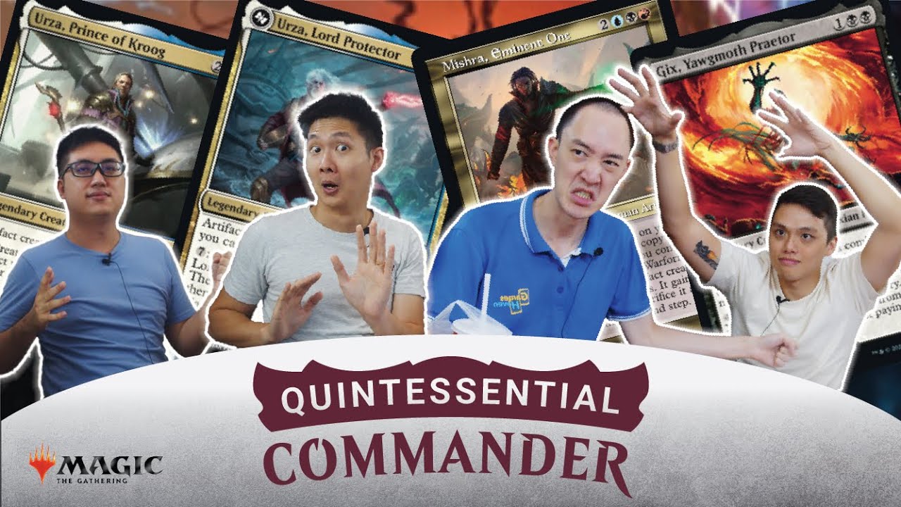 Urza, Lord Protector v Mishra, Eminent One v Gix, Yawgmoth Praetor v Urza MTG EDH Commander gameplay