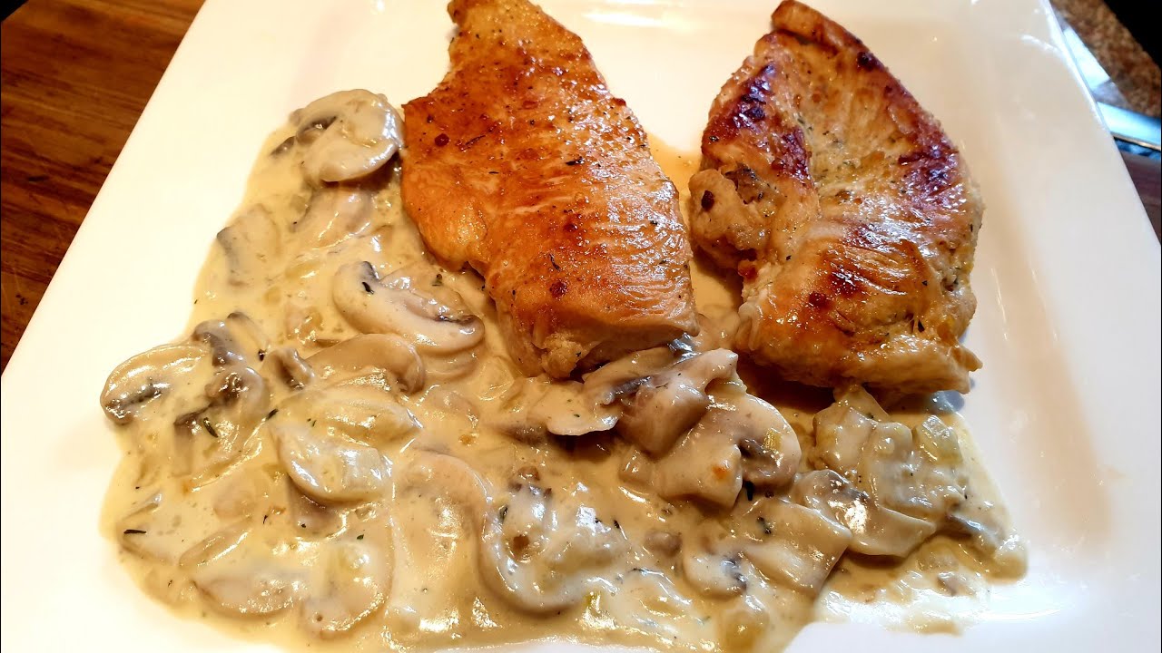Sosë me Kepurdha ne kushte te shtepis,File pule,👌😋 Champignons soße mit Hähnchen Filet 👌👌