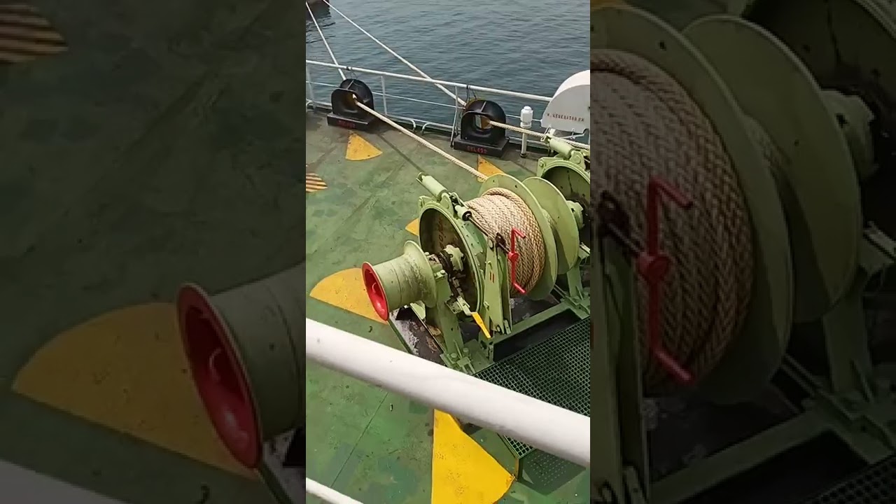 ship,  Mooring winch operation