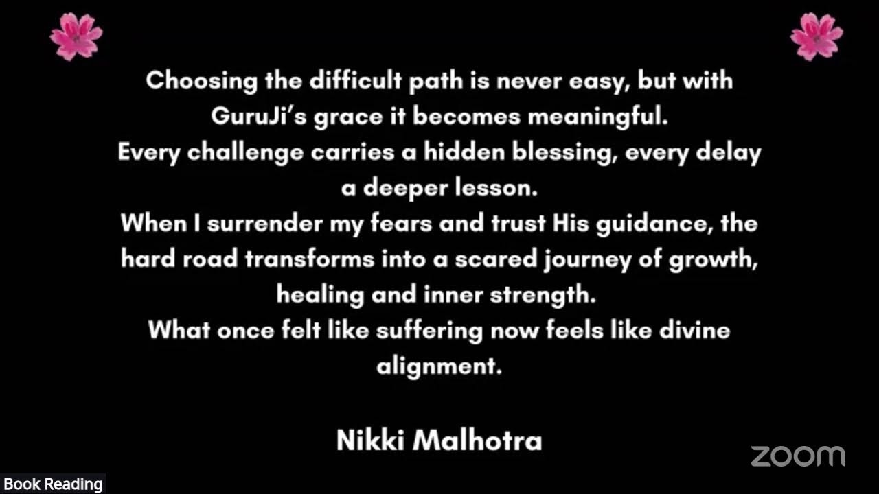 Book Reading - Letters to your Soul By Nikki MalhotraDay 17: Jan 21st 2026