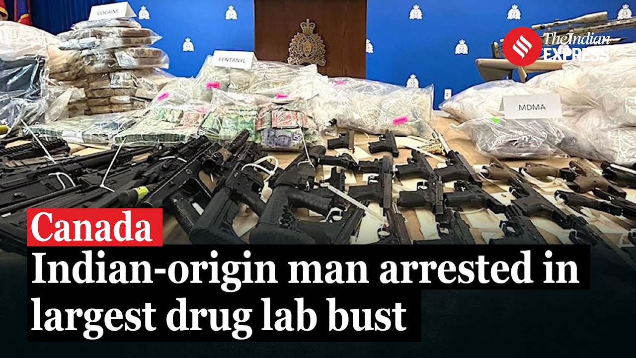 Canada&rsquo;s Largest Drug Lab Bust: Indian-Origin Man Arrested, Fentanyl, Guns & Cash Seized