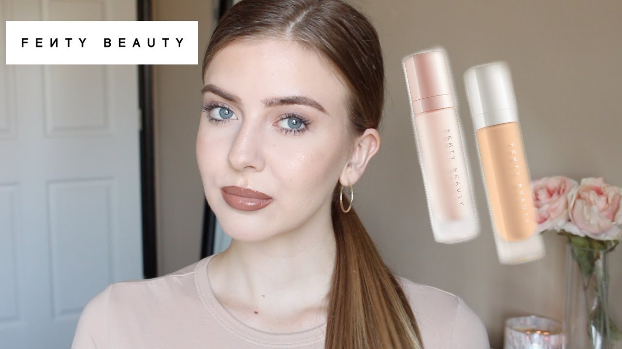 FENTY BEAUTY FOUNDATION SHADE 120 & PRIMER REVIEW & DEMO!