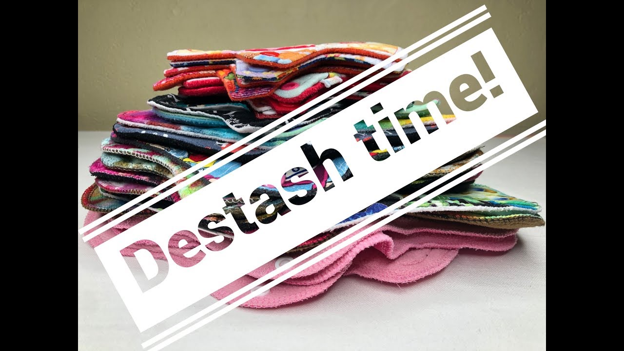 Creating A Cloth Pad Stash For My God-Daughter / DESTASH VIDEO