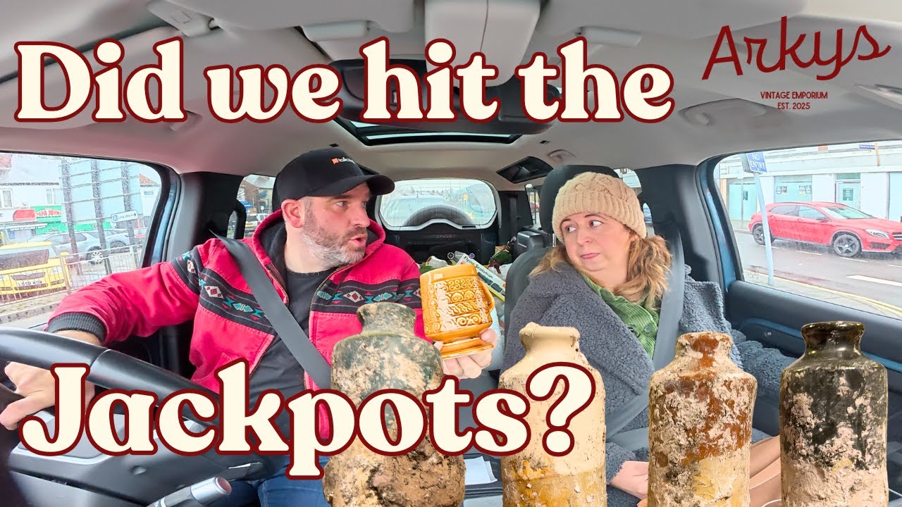 Hunting for vintage items at car boot sales and antique auctions