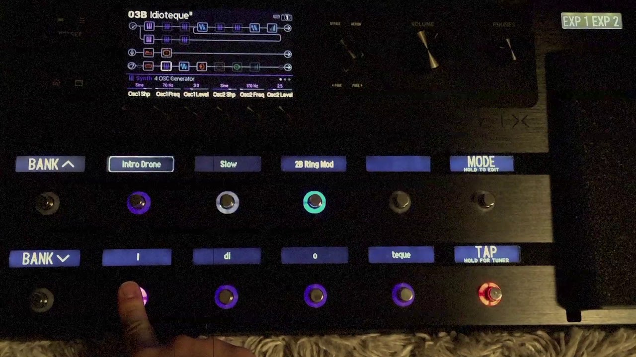 mild und leise/Idioteque (Paul Lansky/Radiohead, Line 6 Helix's 4 OSC & 3 Note Generator synth demo)