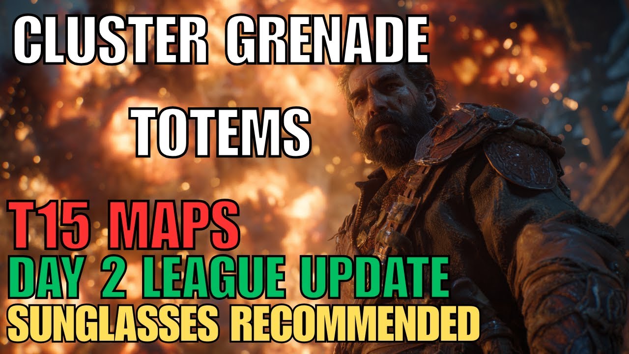 Cluster Grenade Mortar Cannon Totems T15 Maps Huge AOE Path of Exile 2