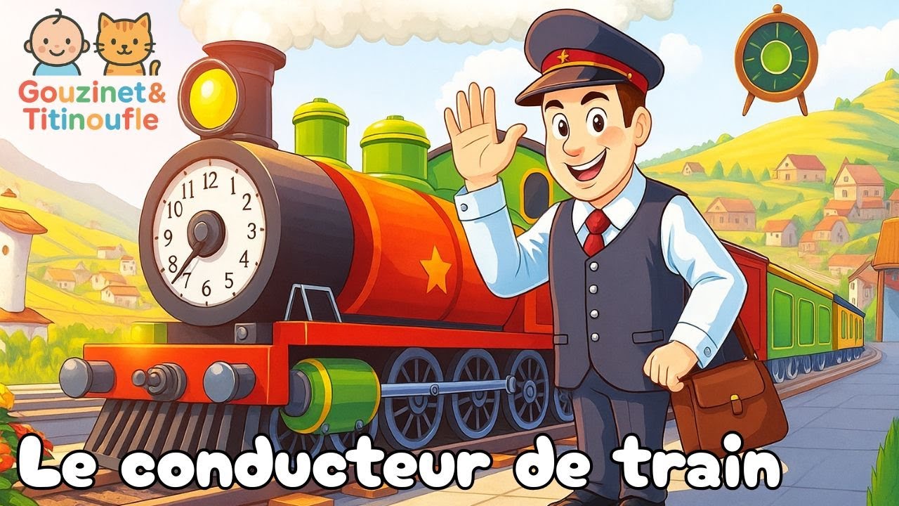 🎵TCHOU-TCHOU : Le conducteur  de train🎵