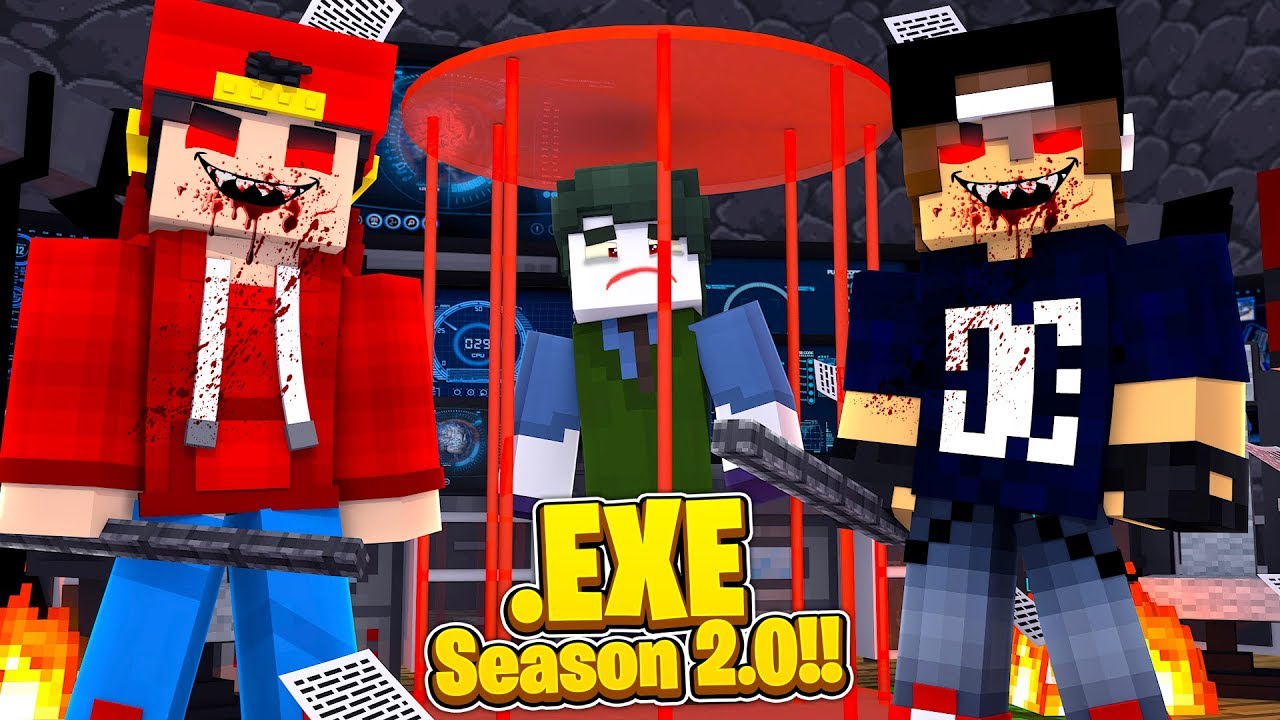 Minecraft .EXE 2.0 - ROPO.EXE  & JACK.EXE TRY TO BREAK THE JOKER OUT OF A MAXIMUM SECURITY PRISON!!!