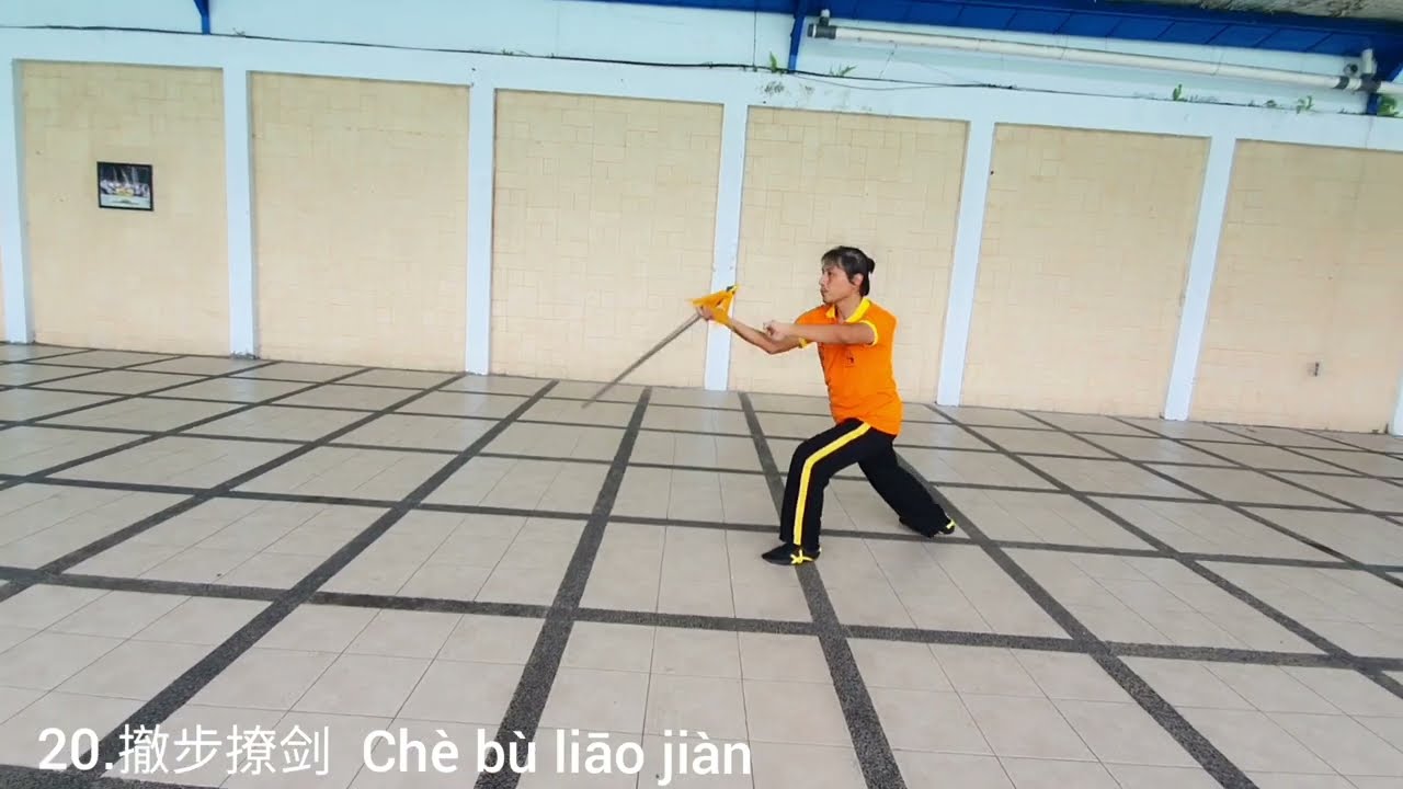New Style 28 Form Taichi Sword. (Step by Step). 新編二十八式綜合太極劍。 Pedang Taichi 28 Gaya Bentuk Baru.