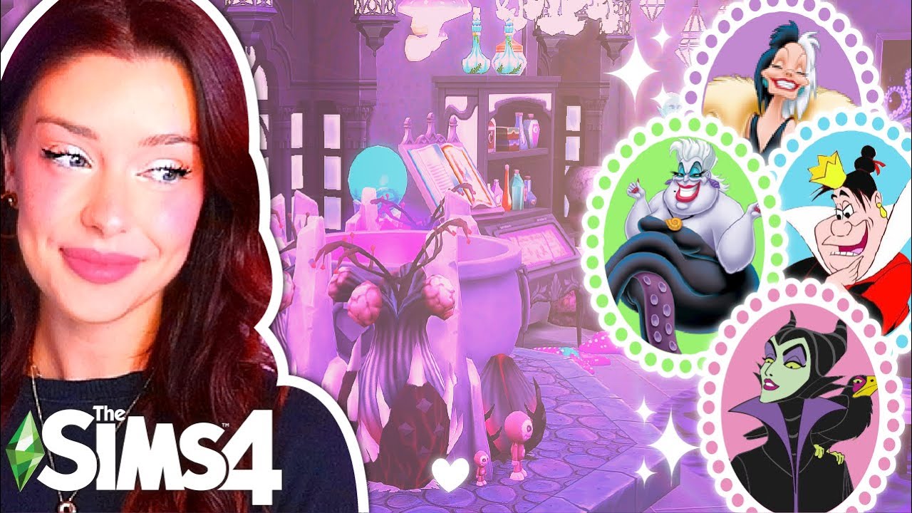 Меблировка домов для злодейских див Disney в The Sims 4