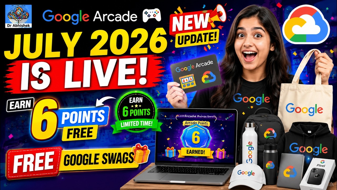 Google Arcade ИЮЛЬ 2026 УЖЕ ЗДЕСЬ! НОВОЕ обновление + Получите 6 БЕСПЛАТНЫХ баллов и мерч Google 🎁