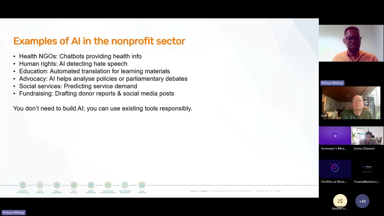 forgood Matserclass Responsible AI Navigating the future of tech in the Nonprofit Sector