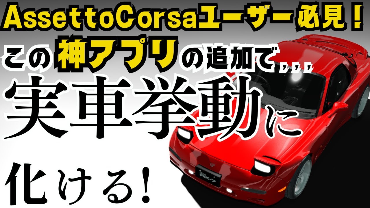 【全アセコルユーザー必見】ハンコン実車挙動”神アプリ”！WheelCheck／LUTGeneratorやり方解説｜アセットコルサAssettoCorsa