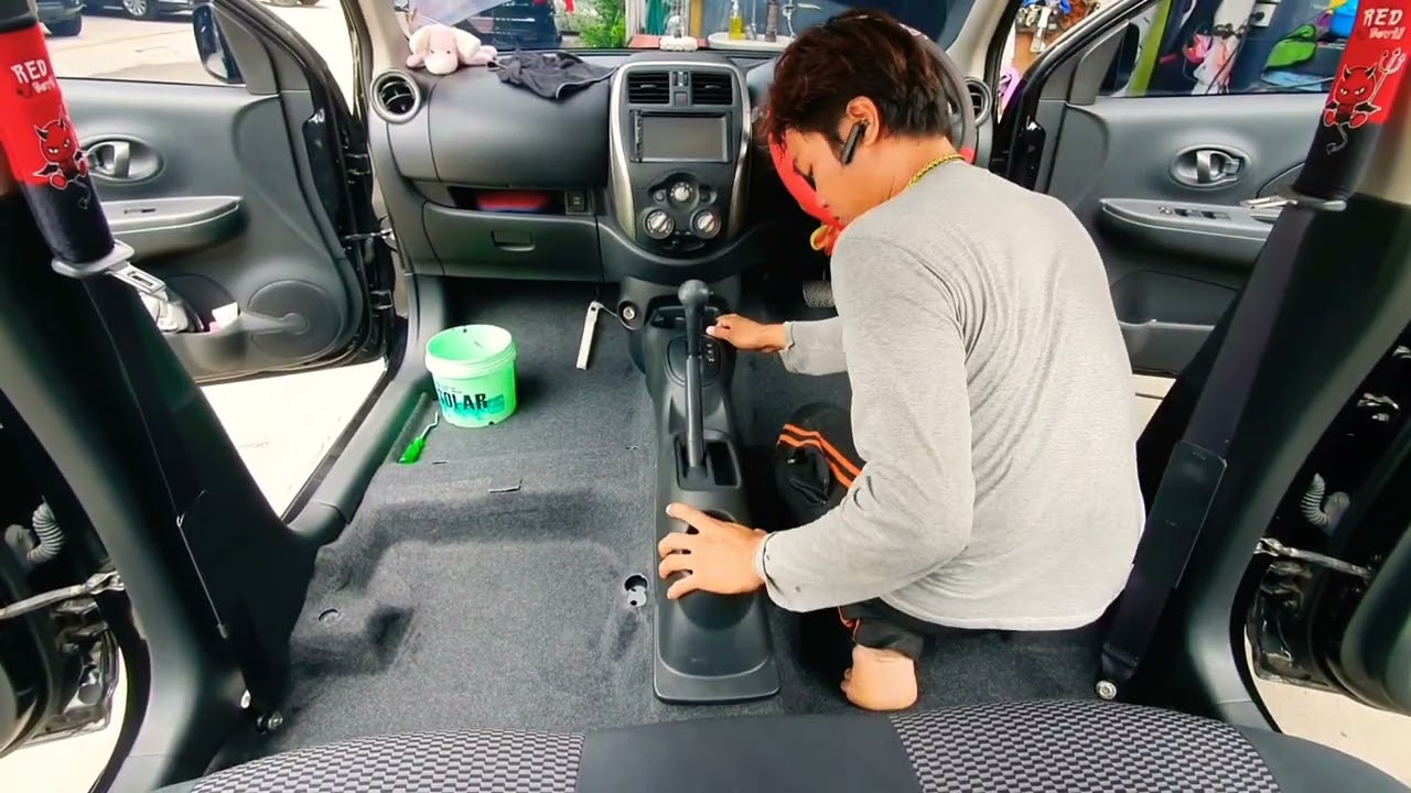 Nissan March ลุยน้ำท่วมถอดซัก