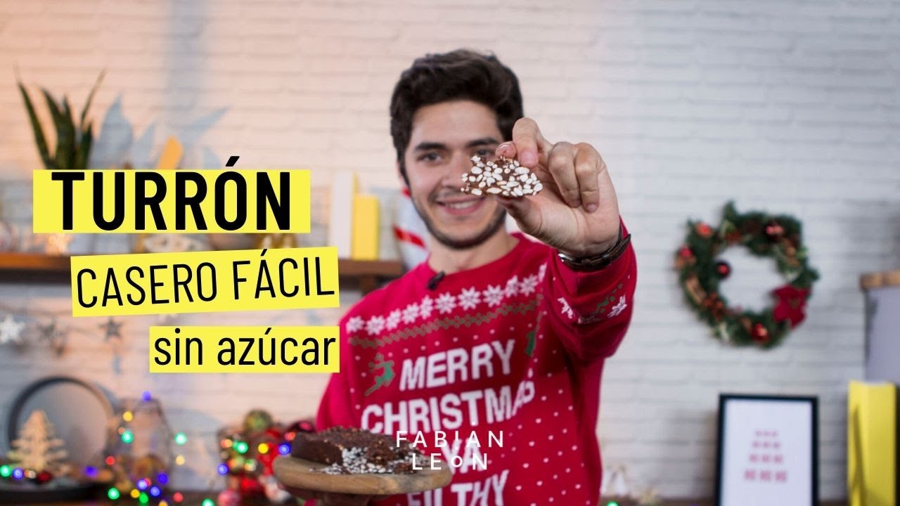 Cómo hacer TURRON casero | TURRON de CHOCOLATE SIN AZÚCAR