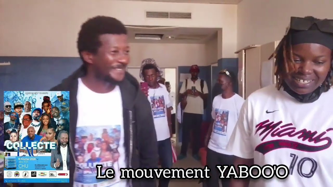 Le mouvement YABOO'O à apporter de l'eau à la maternité du CHUO ce 14/02/2026 
