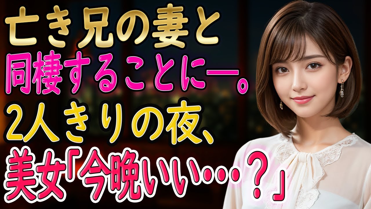 【馴れ初め 感動】魅惑的な義理の姉と一緒に暮らす事になった俺。二人きりの夜に訪れる運命の瞬間！ 義姉「今晩いい？」誘われた俺はベッドに腰掛け…【朗読】