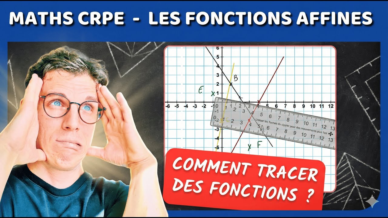 CRPE MATHS : tracer une fonction affine en 2 étapes (méthode + exercice type)