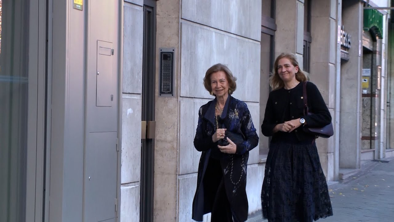 La reina Sofía, la infanta Cristina, Victoria Federica y Froilán en cumpleaños de la infanta Elena