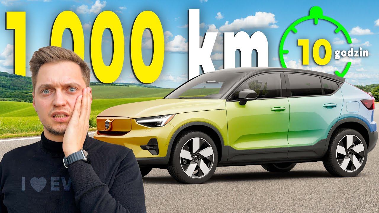 1000 km SAMOCHODEM ELEKTRYCZNYM PO POLSCE! Czy uda się bez PROBLEMU? Volvo C40 ⚡️