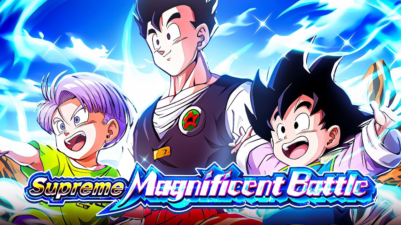 (Dokkan Battle) SUPREME MAGNIFICENT BATTLE VS. GOHAN & GOTEN & TRUNKS PART 1!