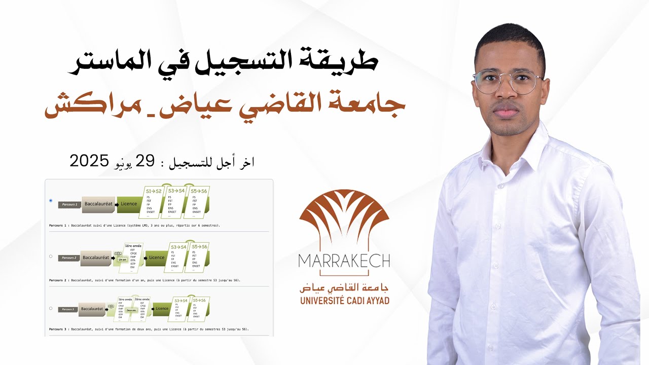 التسجيل في الماستر بجامعة القاضي عياض بمراكش ؟ 🎓 | دليل شامل 2024