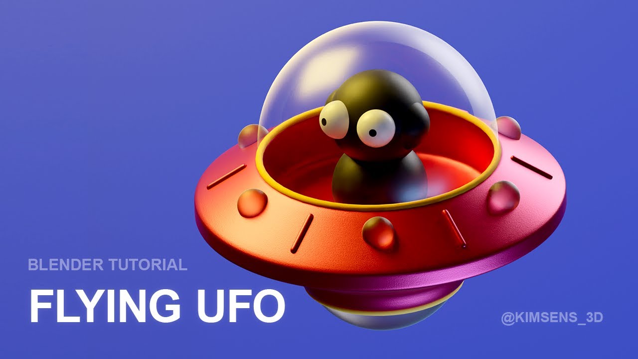[Blender Motion] UFO 모델링하고 애니메이션 만들기