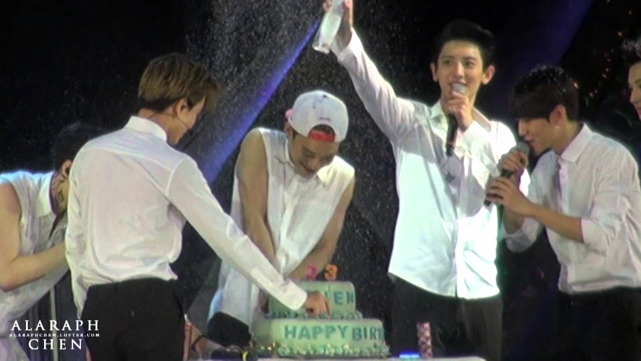 140921 THE LOST PLANET in Beijing CHEN Birthday Celebration cut