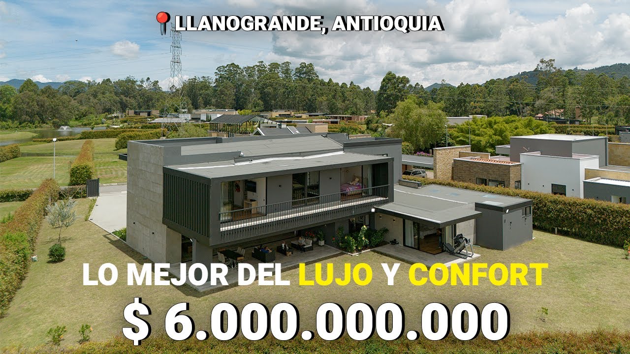 Recorre una CASA de LUJO en uno de los mejores sectores de LLANOGRANDE, ANTIOQUIA.