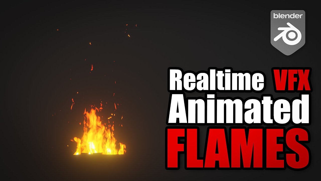 Realtime flames VFX tutorial in Blender
