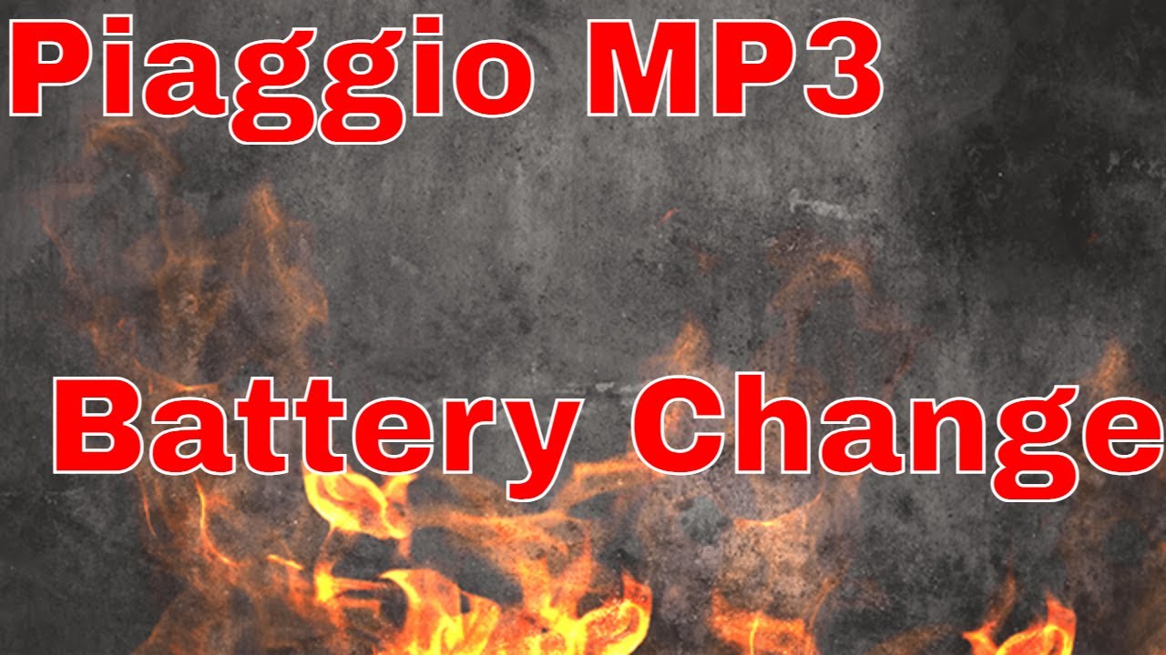 Piaggio MP3 250,300,400,500cc Battery Change Made Easy
