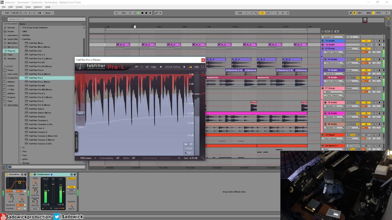 Fabfilter Pro-L - Unity Gain Mastering Tip